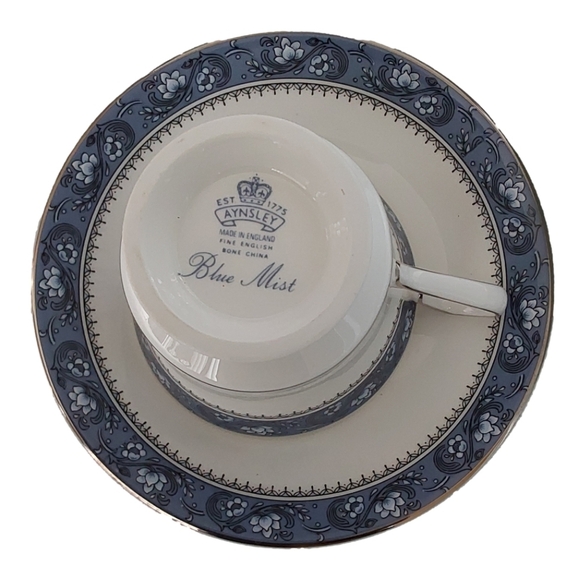 BLUE MIST  By  ANSLEY LUXURY 5 PIECE PLACE SETTING DINNER FOR 1 - Picture 4 of 5